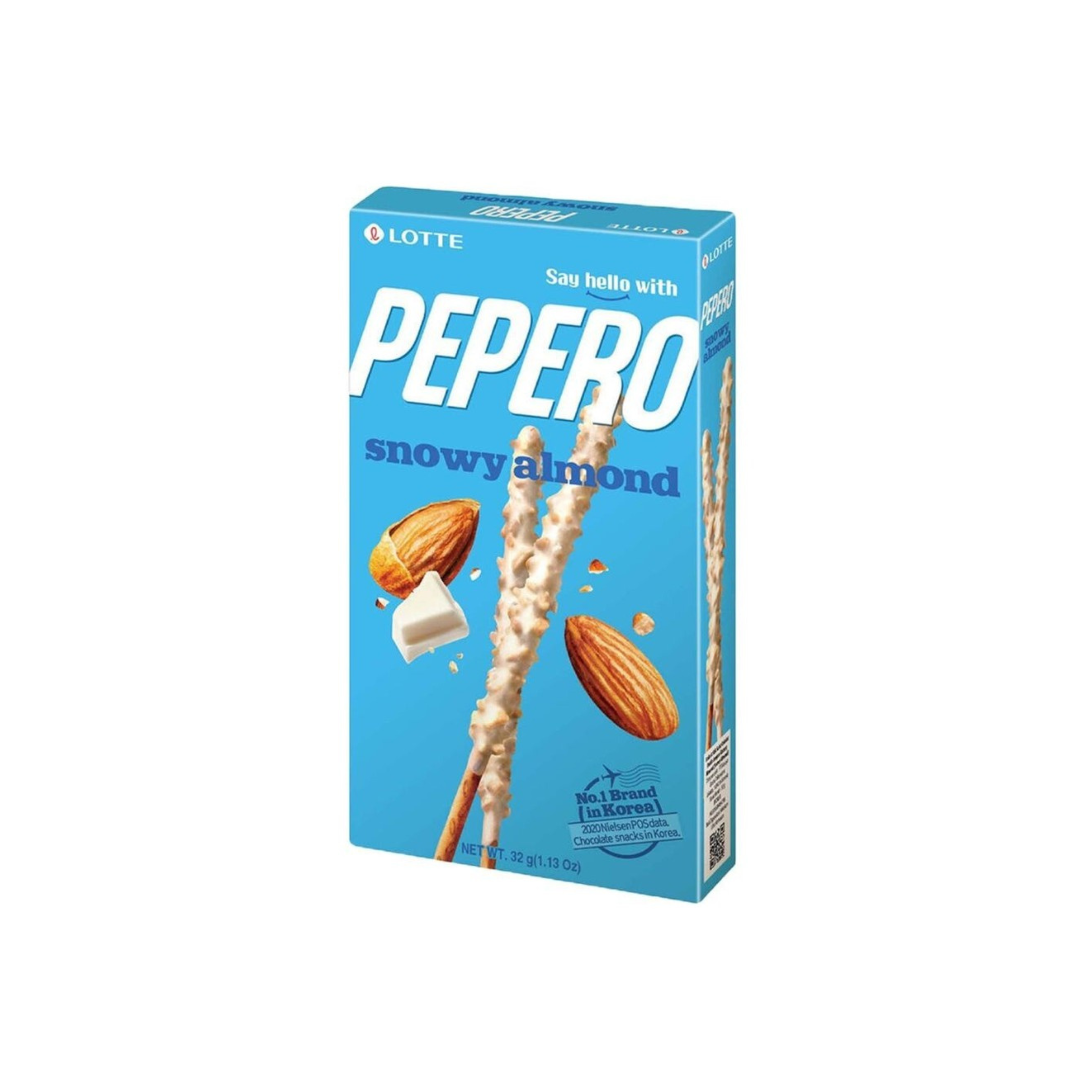 Pepero Chocolat Blanc Amande - 32 g